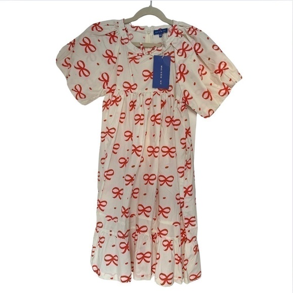 NWT Maisonette Red Bow Dress - Picture 4 of 7